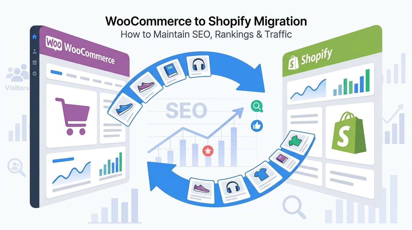 WooCommerce to Shopify Migration: How to Maintain SEO, Rankings, and Traffic